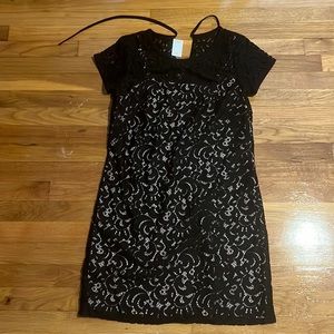 Black lace dress